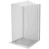 Mexen Rox-3S cabina de duș cu 3 pereți glisanți 110 x 110 cm, transparentă, albă - 8C2-110-110-20-00-3S