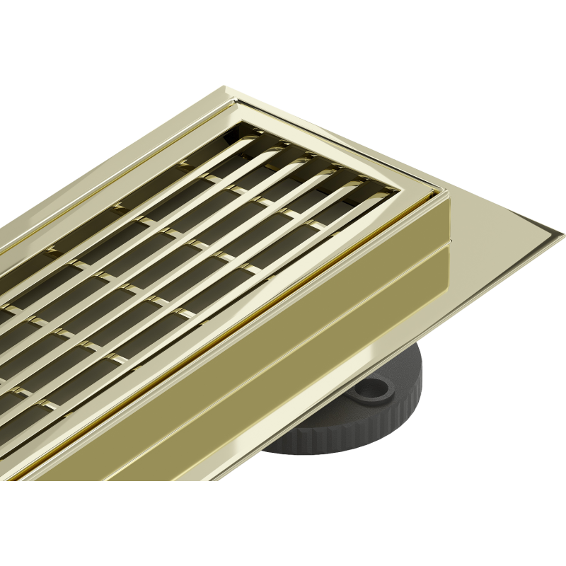 Mexen Flat 360° M33 scurgere liniară rotativă 50 cm, aurie - 1533050-40