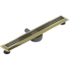 Mexen Flat 360° M33 scurgere liniiră rotativă 50 cm, Auriu - 1533050-40