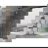 Mexen Mist H L Duo cabină de duș cu uși batante 70 x 75 cm, transparent, crom - 8A5L-070L-075P-01-00
