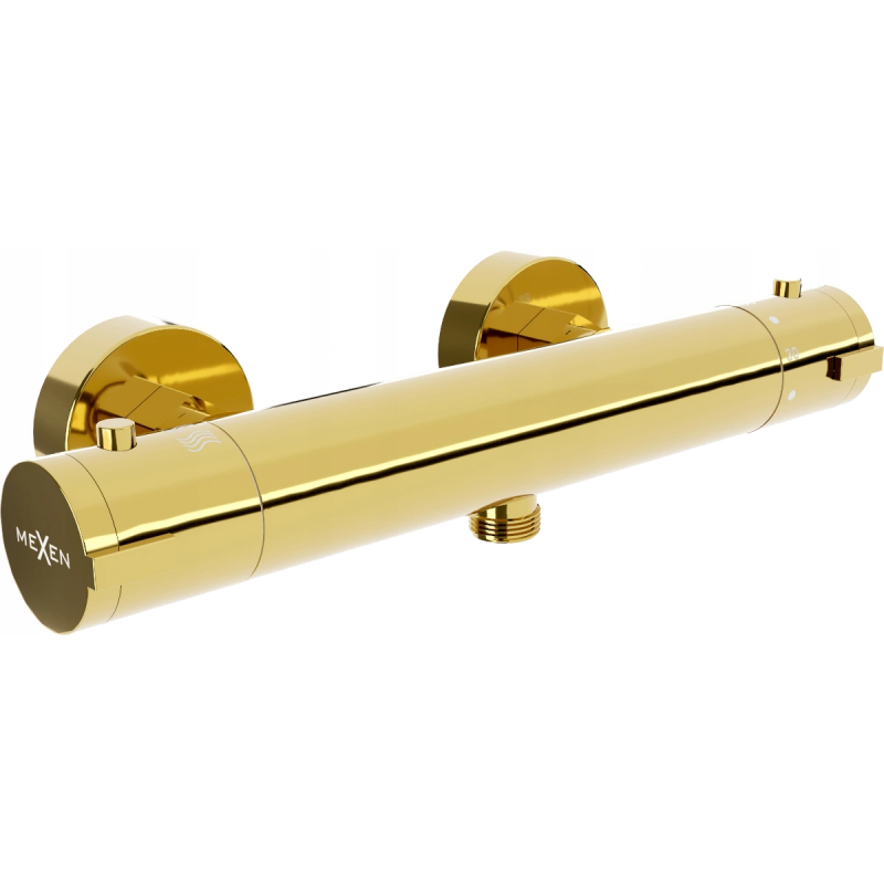 Baterie de duș termostatică Mexen Kai, aurie - 77100-50