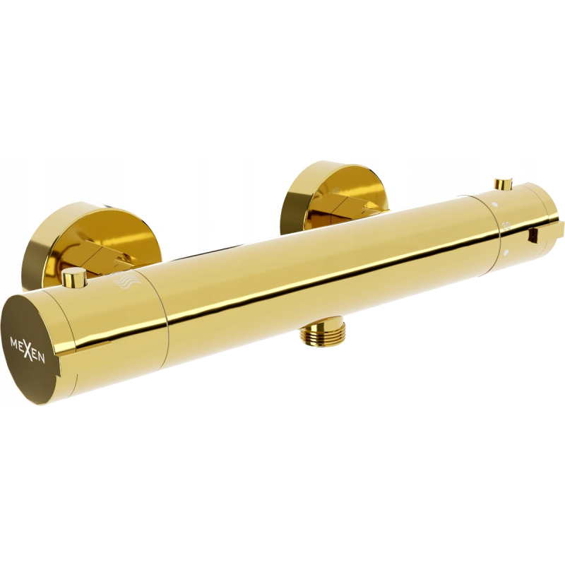 Mexen Kai baterie de duș termostatică, aurie - 77100-50