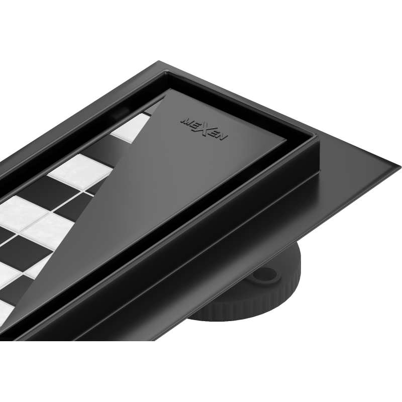 Mexen Flat 360° M13 scurgere liniară rotativă 2în1 100 cm, negru - 1710100-40