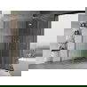 Mexen Mist H L Duo cabină de duș cu uși batante 70 x 120 cm, transparent, crom - 8A5L-070L-120P-01-00