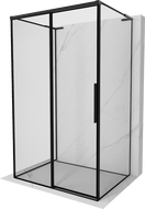 Mexen Rox-3S L cabina de duș cu 3 pereți glisantă stânga 105 x 110 cm, ramă neagră, neagră - 8C2L-105-110-70-70-3S-L