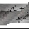 Mexen Mist-H L Duo zuhanykabin kifelé nyíló 85 x 85 cm, átlátszó, fekete - 8A5L-085L-085P-70-00