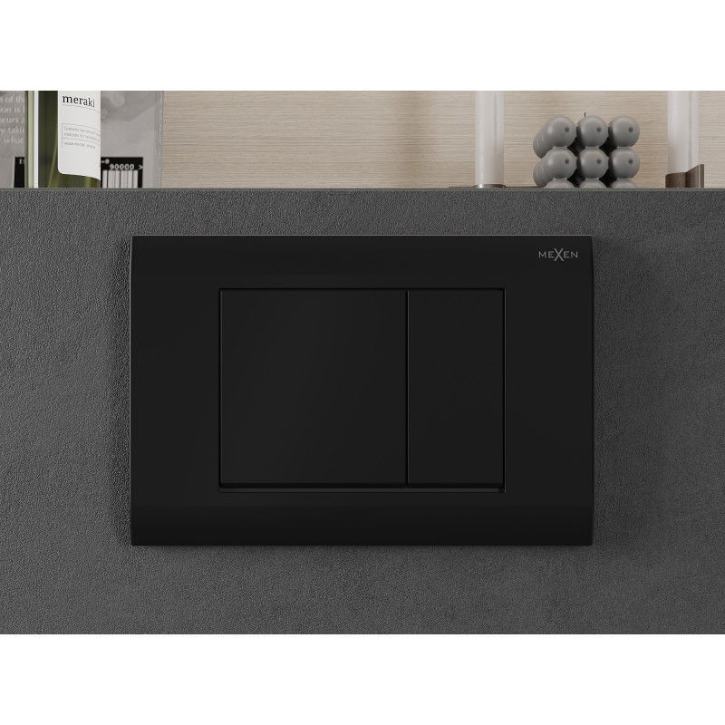 Mexen Fenix 01 buton de spălare, negru mat - 600103