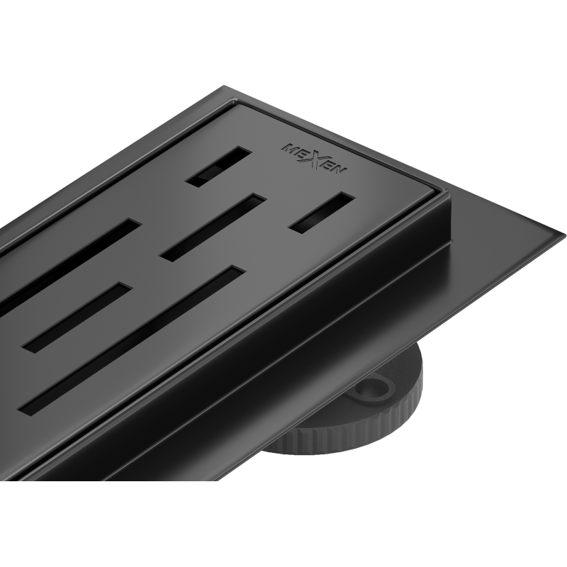 Mexen Flat 360° M01 forgatható 90 cm-es vonali lefolyó, fekete - 1720090-40