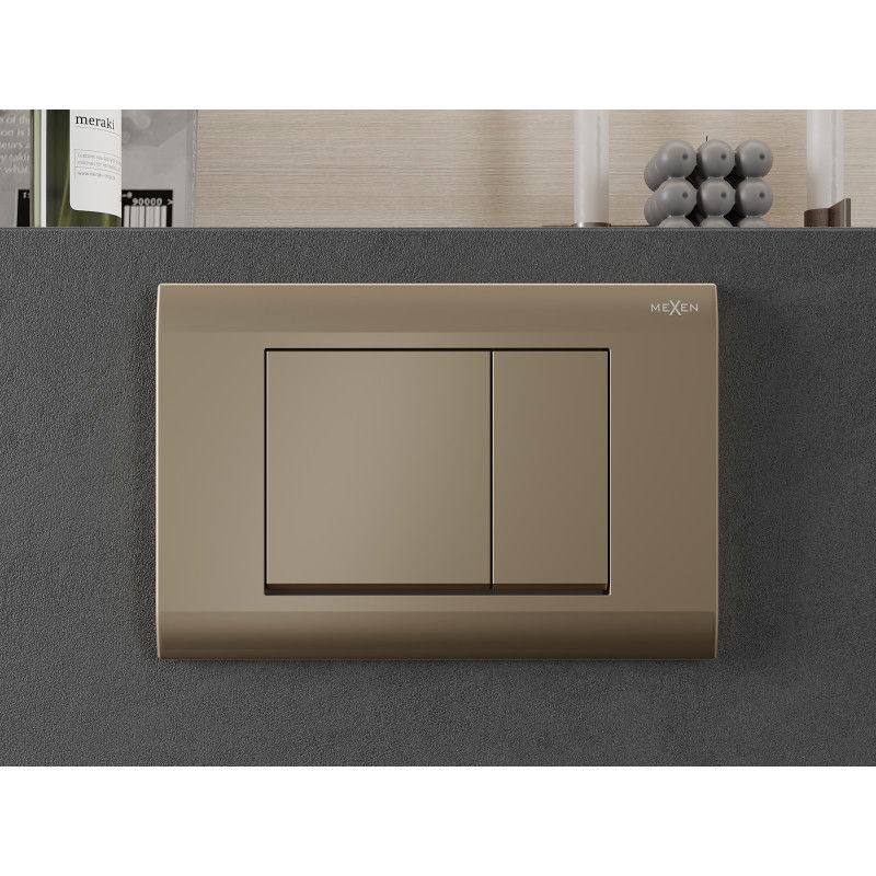 Mexen Fenix 01 buton de spălare, auriu șampanie - 600104