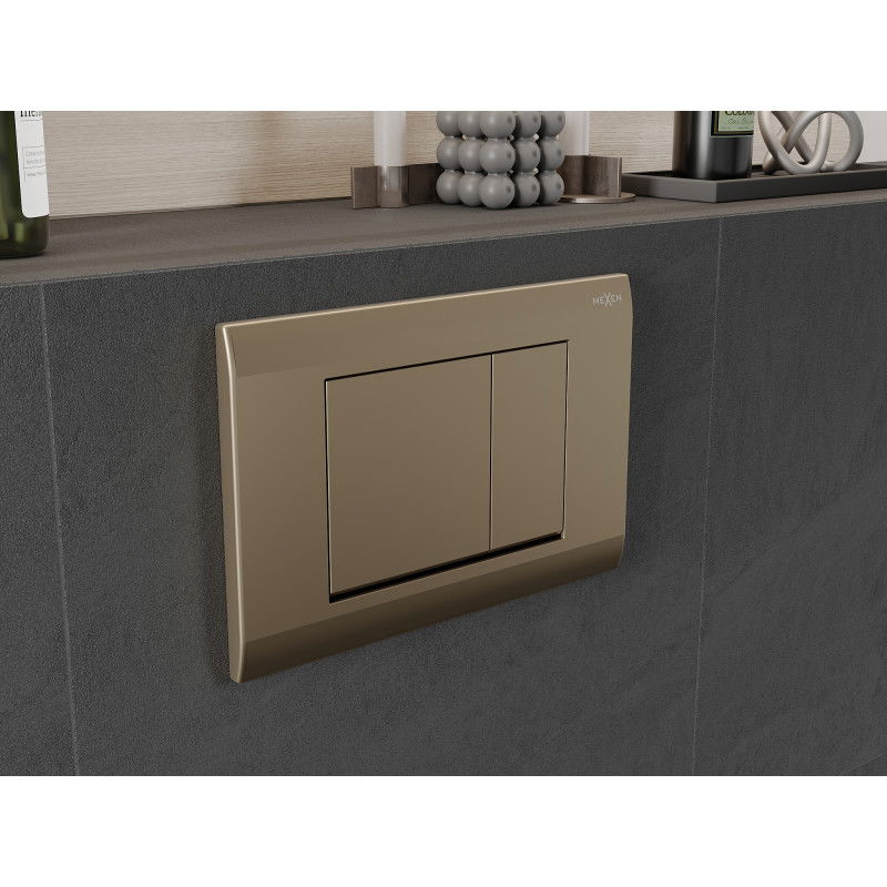 Mexen Fenix 01 buton de spălare, auriu șampanie - 600104