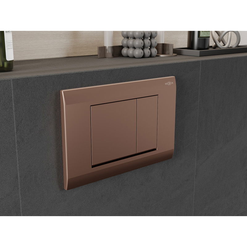 Mexen Fenix 01 öblítőgomb, rózsaarany - 600105