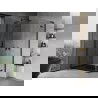 Mexen Mist-H L Duo cabină duș articulată 110 x 95 cm, transparentă, neagră - 8A5L-110L-095P-70-00