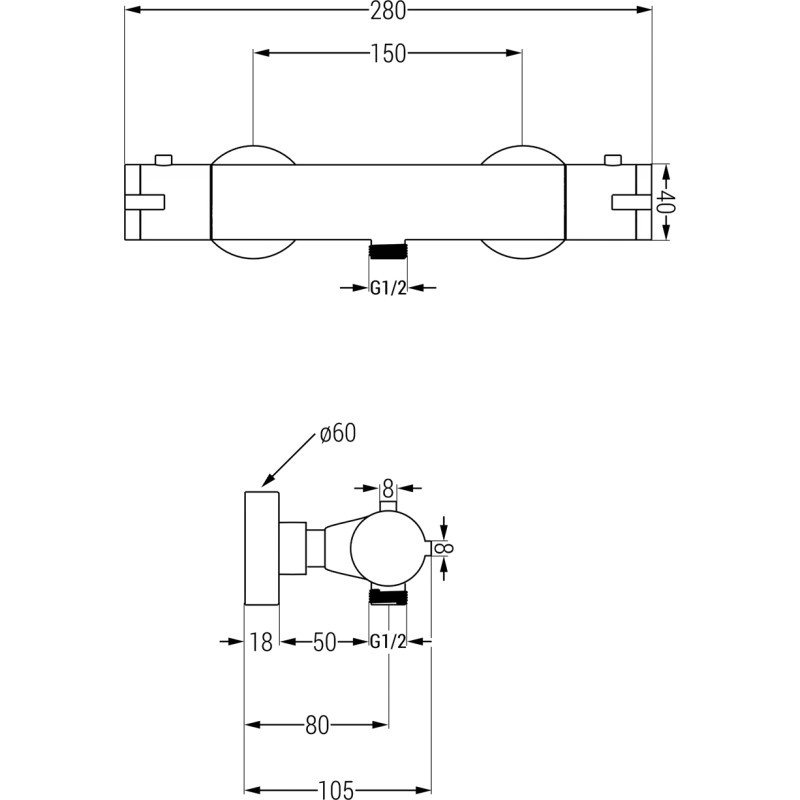 Mexen Kai baterie de duș termostatică, gri armat periat - 77100-66