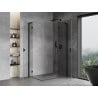 Cabină de duș Mexen Mist-H L Duo 70 x 105 cm, transparentă, neagră - 8A5L-070L-105P-70-00