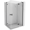 Mexen Mist-H L Duo cabină de duș cu deschidere 90 x 120 cm, transparent, negru - 8A5L-090L-120P-70-00
