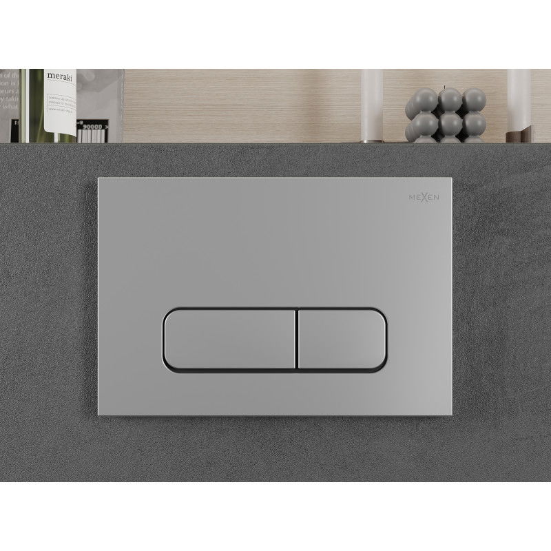 Mexen Fenix 02 öblítőgomb, matt króm - 600202