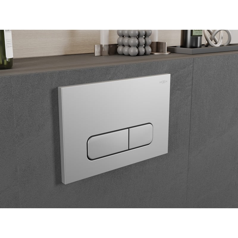 Mexen Fenix 02 öblítőgomb, matt króm - 600202