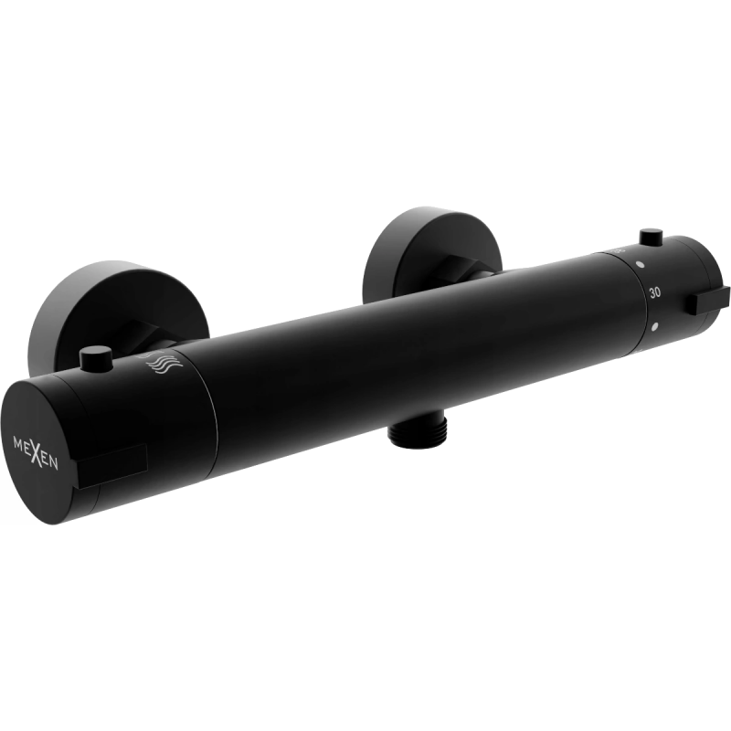 Baterie de duș termostatică Mexen Kai, negru - 77100-70