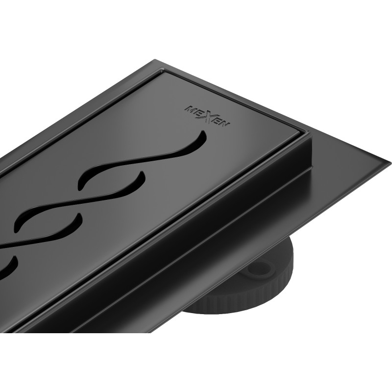 Mexen Flat 360° M18 rigolă liniară rotativă 60 cm, negru - 1723060-40