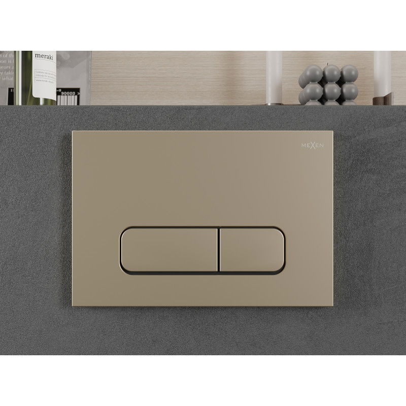 Mexen Fenix 02 buton de spălare, auriu șampanie - 600204