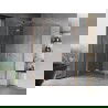 Cabină de duș pivotantă Mexen Mist-H L Duo 80 x 70 cm, transparent, cupru periat - 8A5L-080L-070P-65-00
