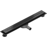Mexen Flat 360° M18 scurgere liniiră rotativă 70 cm, Neagră - 1723070-40