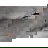 Mexen Mist-H L Duo nyíló zuhanykabin 120 x 75 cm, átlátszó, csiszolt réz - 8A5L-120L-075P-65-00