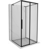 Mexen Rox-3S L 3-oldalú jobbos tolózuhanykabin 100 x 100 cm-es, fekete keret, fekete - 8C2L-100-100-70-70-3S-P