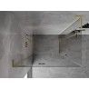 Mexen Mist-H L Duo cabină de duș cu deschidere spre stânga 120 x 70 cm, transparentă, auriu - 8A5L-120L-070P-50-00