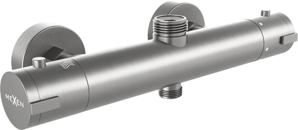 Mexen Kai baterie de duș termostatică, gri armă periat - 77150-66