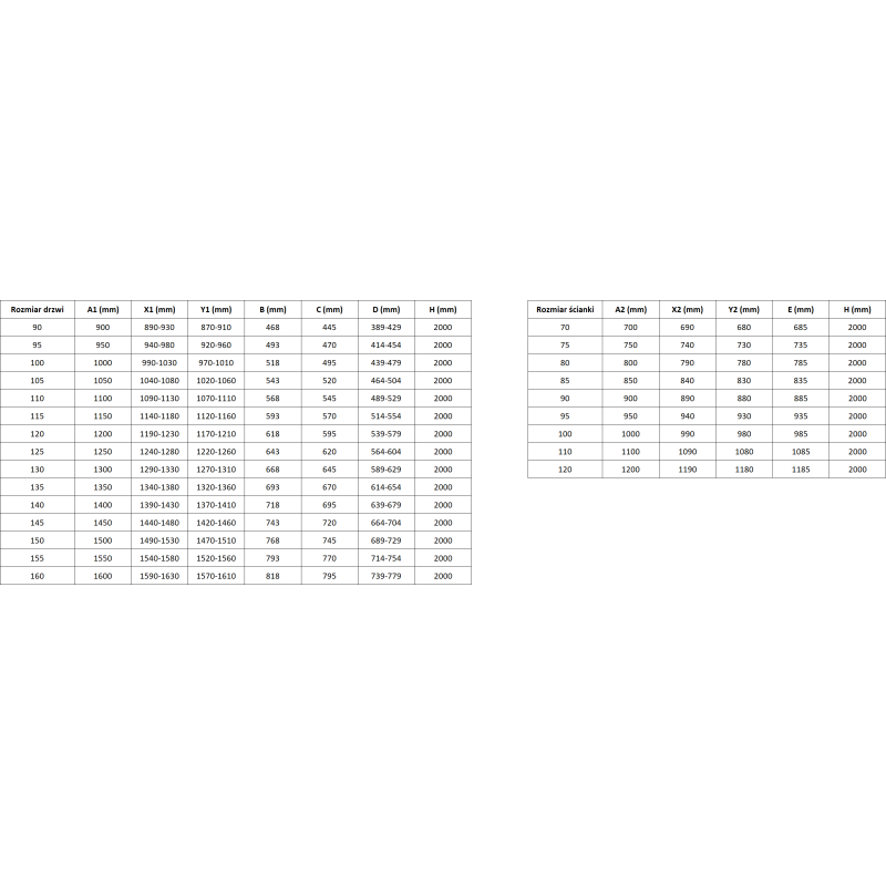 Mexen Rox-3S L 3-falú zuhanykabin, balra elhúzható, 150 x 95 cm, fekete rács, fekete - 8C2L-150-095-70-77-3S-L