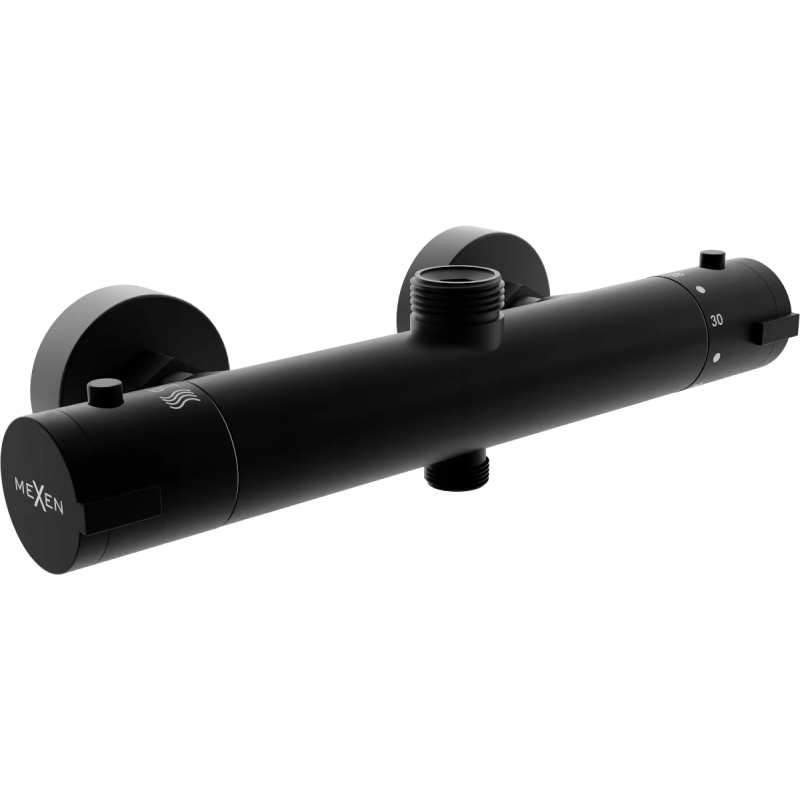 Baterie de duș termostatică Mexen Kai, negru - 77150-70