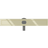 Mexen Flat 360 corp scurgere duș liniir pivotant 50 cm, Auriu - 1540050