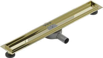 Mexen Flat 360 corp scurgere duș liniir pivotant 70 cm, Auriu - 1540070