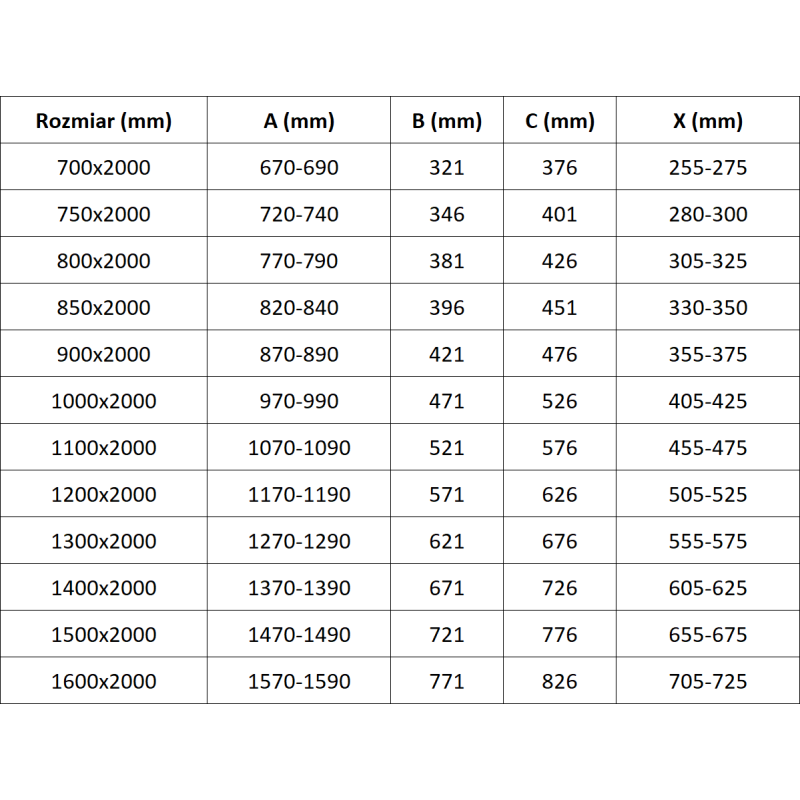 Mexen Velar zuhanyfal tolóajtó Walk-in 100 x 200 cm, átlátszó 8 mm, pisztoly szürke kefélt - 871-100-000-03-66