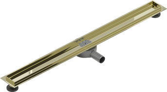 Mexen Flat 360 függőleges, forgó zuhanyfolyóka váza 100 cm, Arany - 1540100