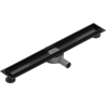 Mexen Flat 360 corp scurgere duș liniir pivotant 50 cm, Neagră - 1740050