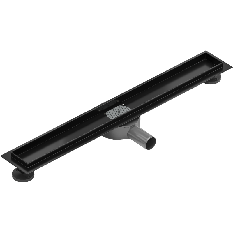 Mexen Flat 360° forgatható 60 cm-es vonalmenti lefolyó ház, fekete - 1740060