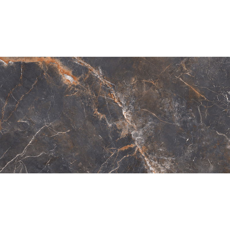 Mexen Visby Fekete mázas, rektifikált G1 burkolatminta, 120 x 60 cm-es padló- és falicsempe, faragott - TL428-02-S