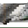 Mexen Mist-H L Duo cabină de duș pivotantă 70 x 115 cm, transparent, auriu - 8A5L-070L-115P-50-00