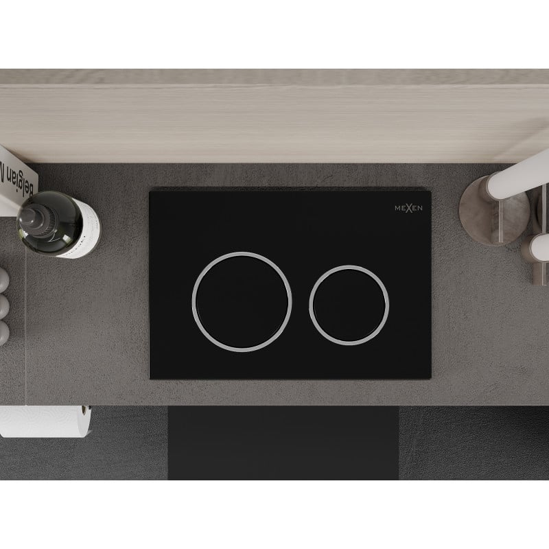 Mexen Fenix 07 XS buton de spălare, negru mat - 600703
