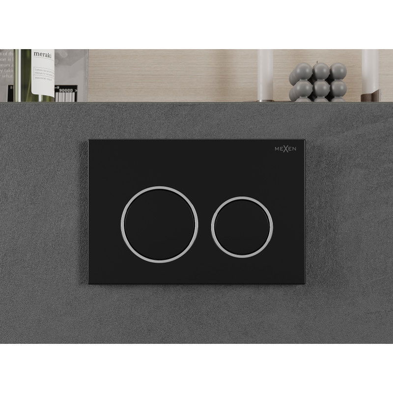 Mexen Fenix 07 XS buton de spălare, negru mat - 600703