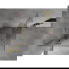 Mexen Mist-H L Duo cabină de duș cu uși rabatabile 80 x 80 cm, transparent, auriu periat - 8A5L-080L-080P-55-00