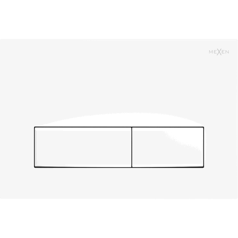 Mexen Fenix 09 öblítőgomb, fehér matt - 600920