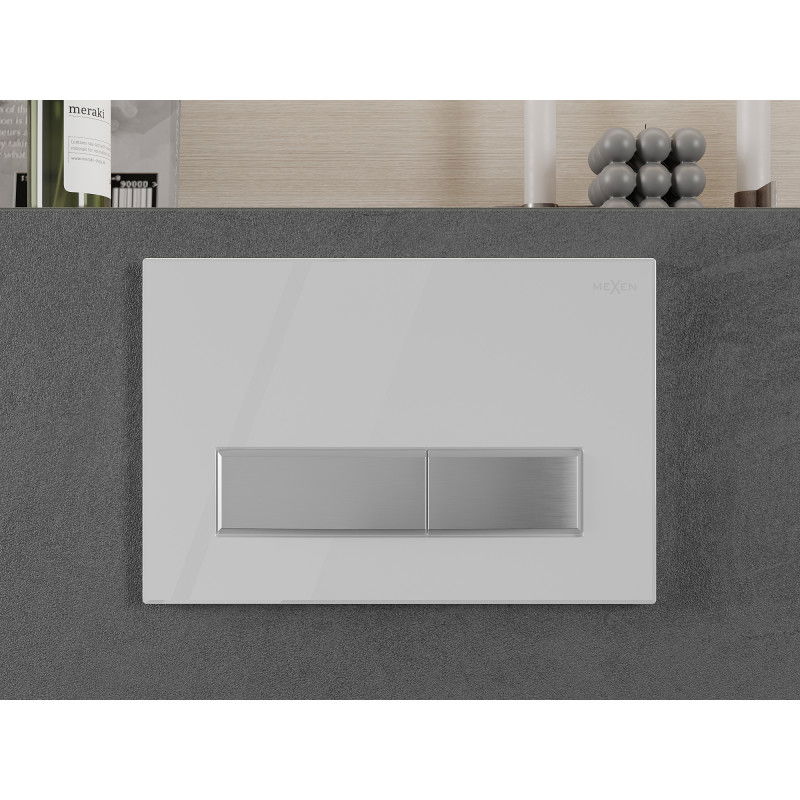 Mexen Fenix 09 buton de spălare, alb/crom lucios - 600992