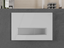 Mexen Fenix 09 öblítő gomb, fehér/fényes króm - 600992