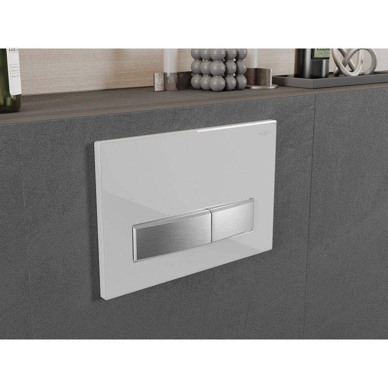 Mexen Fenix 09 buton de spălare, alb/crom lucios - 600992