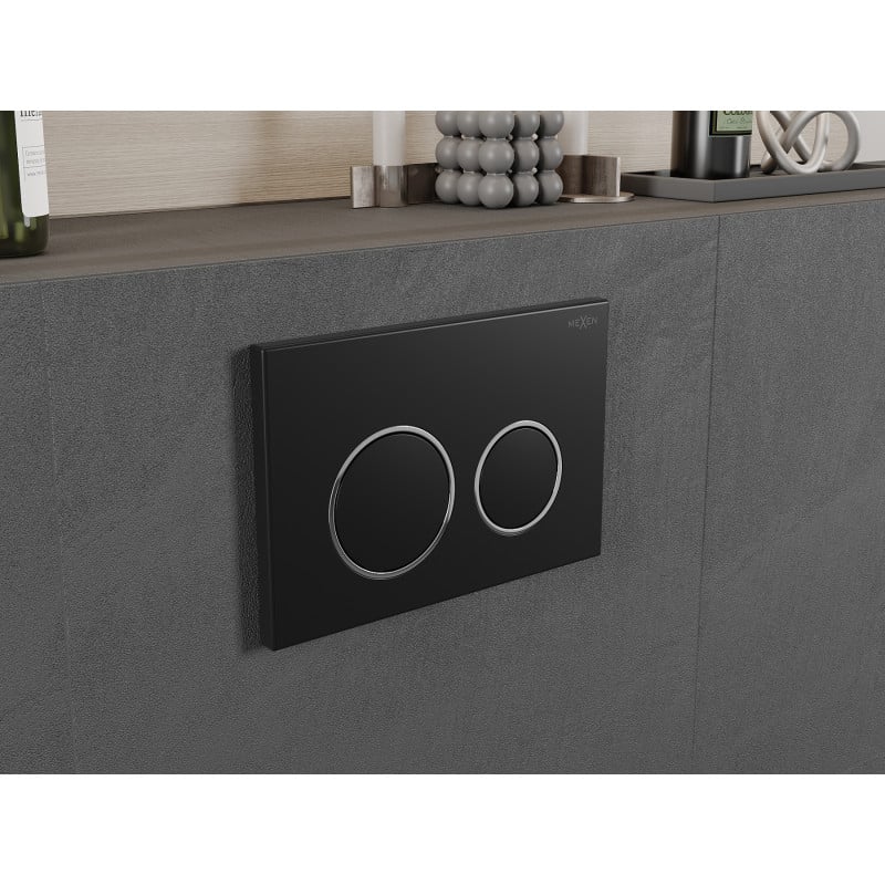 Mexen Fenix 07 XS buton de spălare, negru mat - 600703