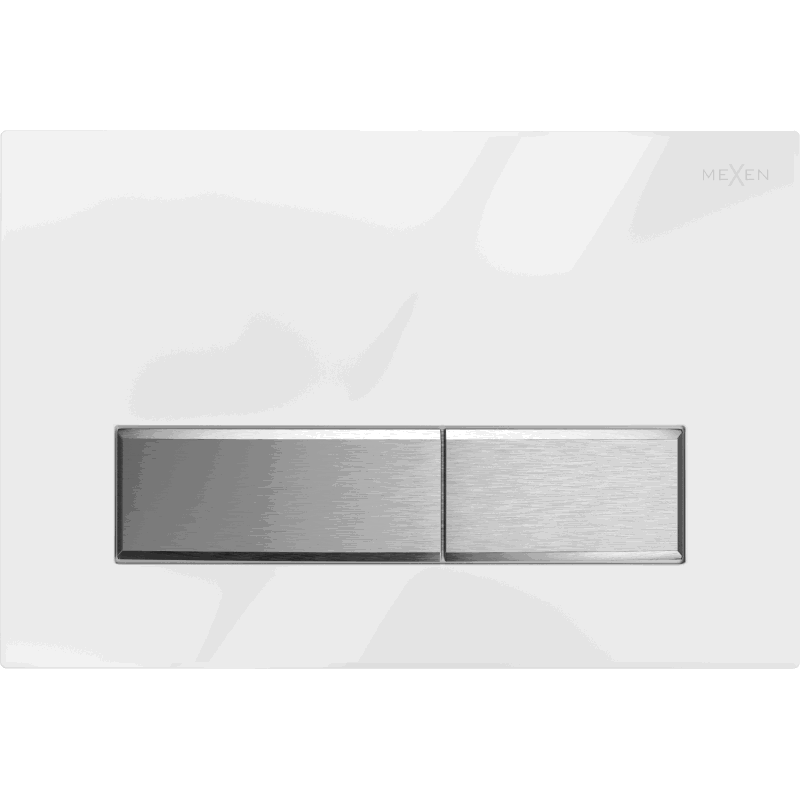 Mexen Fenix 09 öblítő gomb, fehér/fényes króm - 600992
