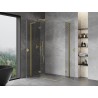Mexen Mist-H L Duo cabină de duș batantă stânga 110 x 75 cm, transparentă, auriu periat - 8A5L-110L-075P-55-00